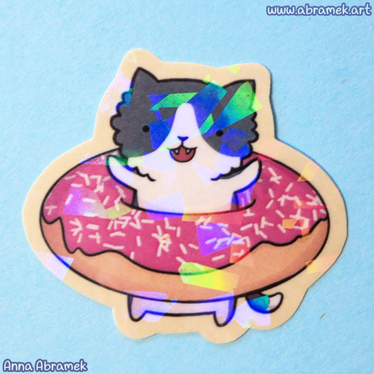 Doughnut Cat Sticker