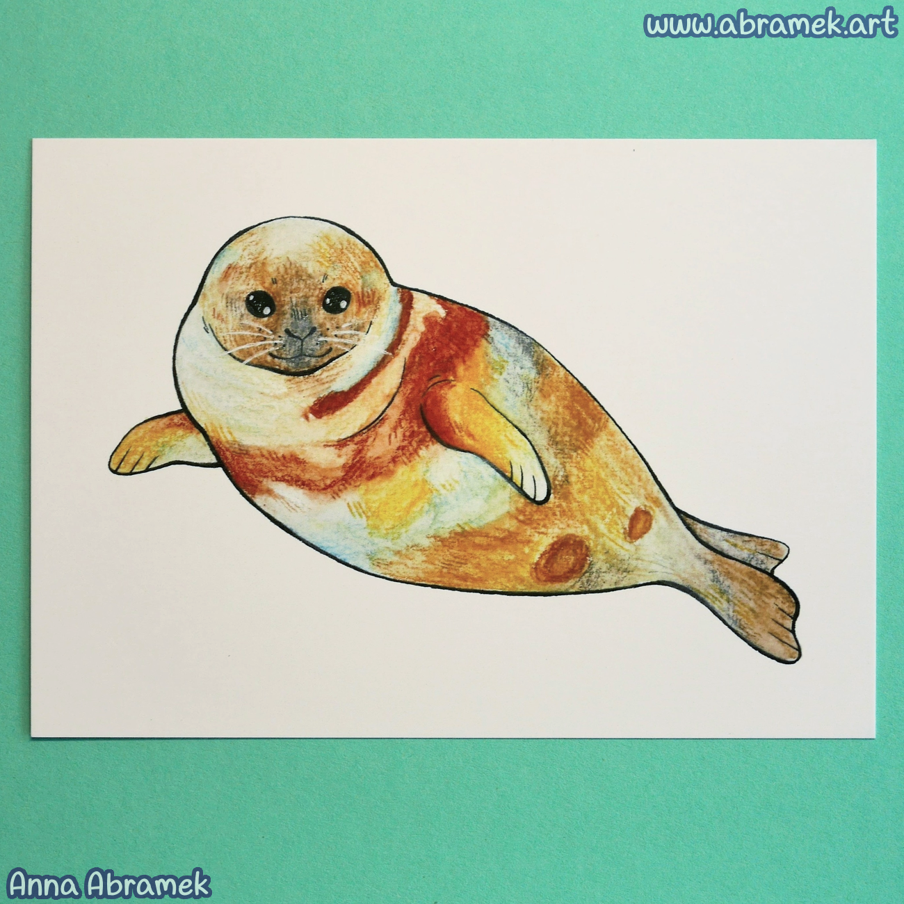 Jupiter Seal Double Sided Postcard