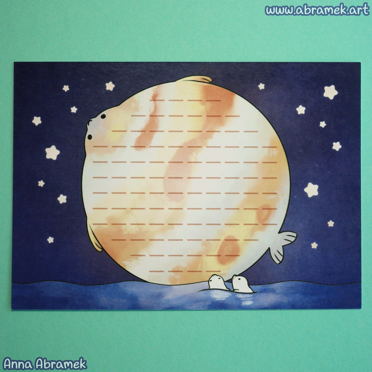 Jupiter Seal Double Sided Postcard