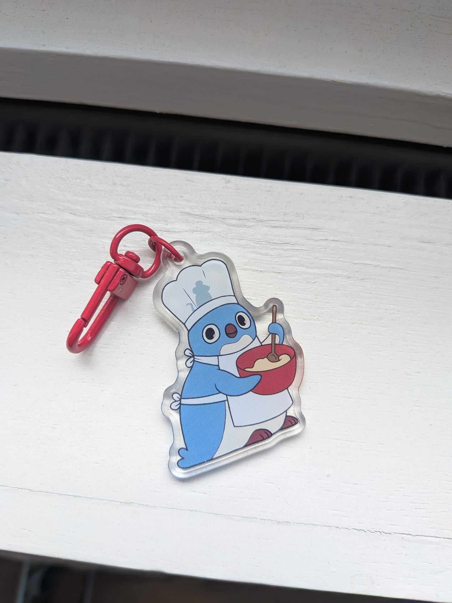 Chef Penguin Keychain