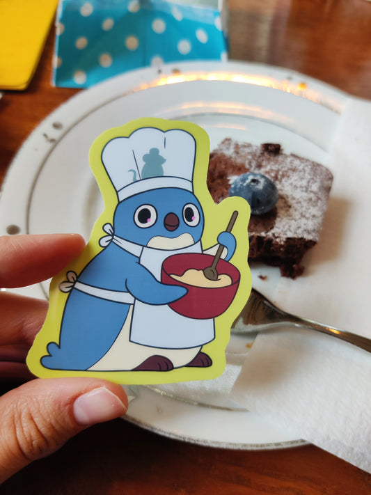 Chef Penguin Sticker