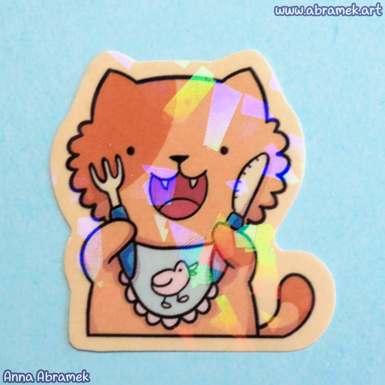 Hungry Cat Sticker