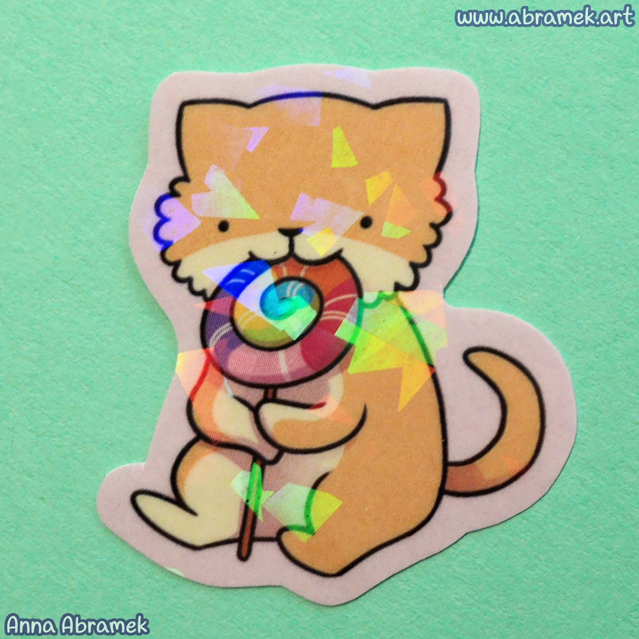 Lollipop Cat Sticker