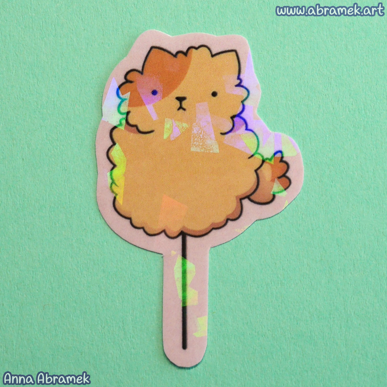 Cotton Candy Cat Sticker