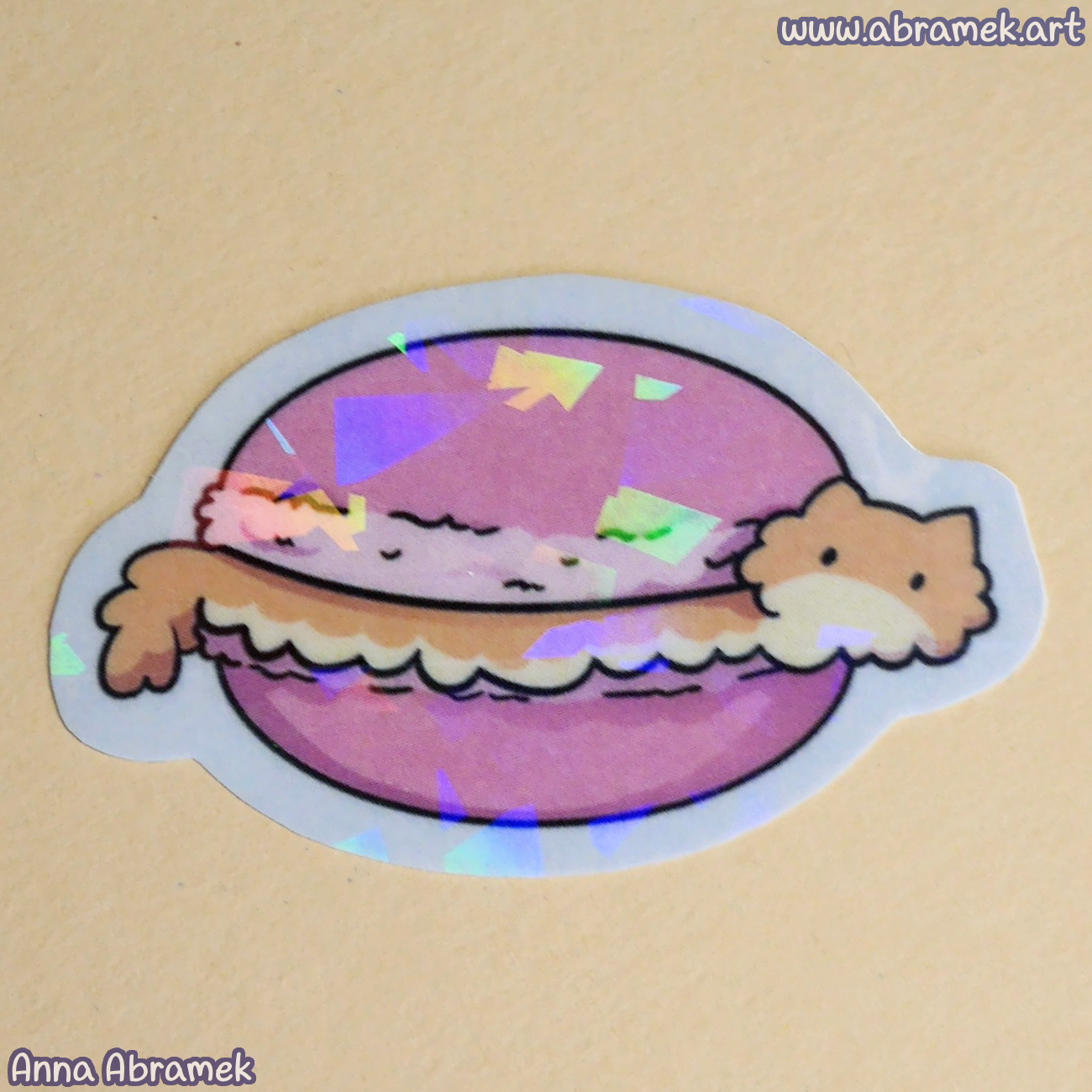 Macaroon Cat Sticker