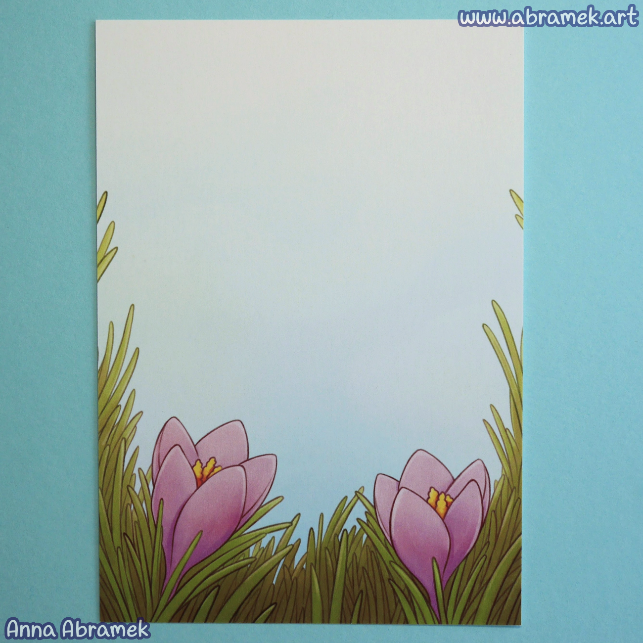 Crocus Cafe Double Sided Postcard