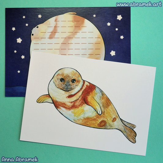 Jupiter Seal Double Sided Postcard