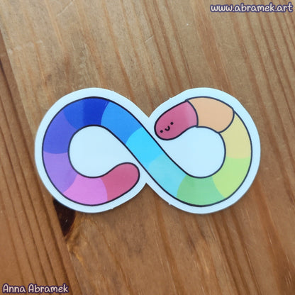 Autism Worm Sticker