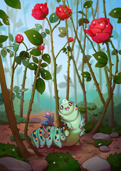 Rose Forest Postcard Print