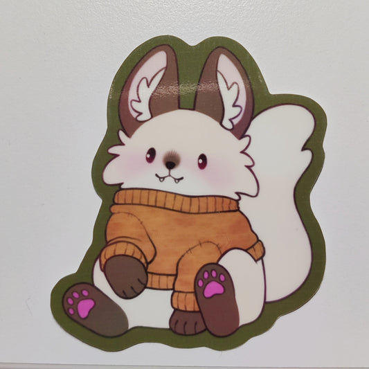Fox in a Jumper Sticker