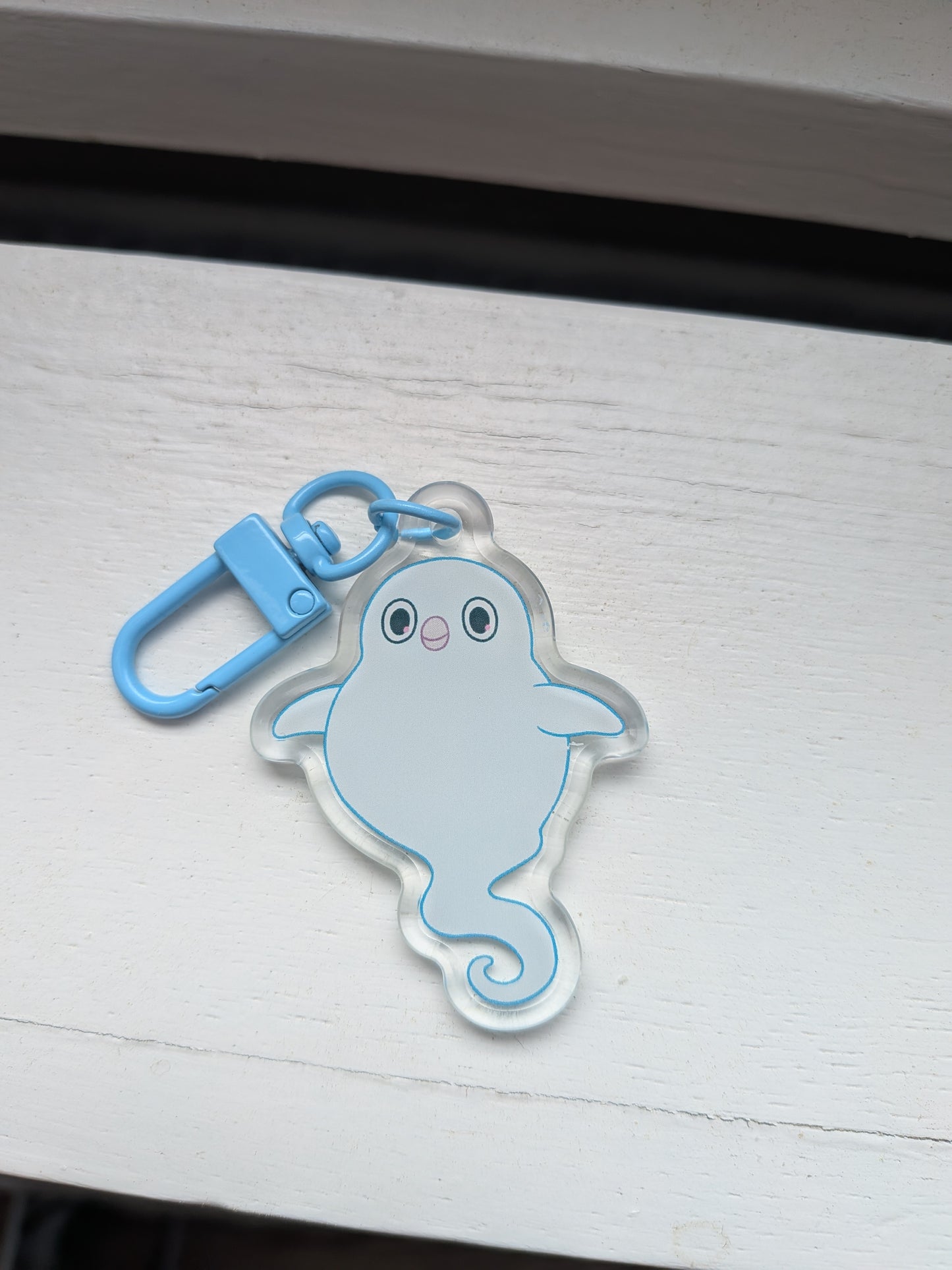 Ghost Penguin Keychain