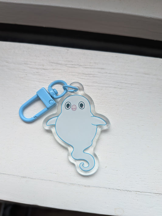 Ghost Penguin Keychain