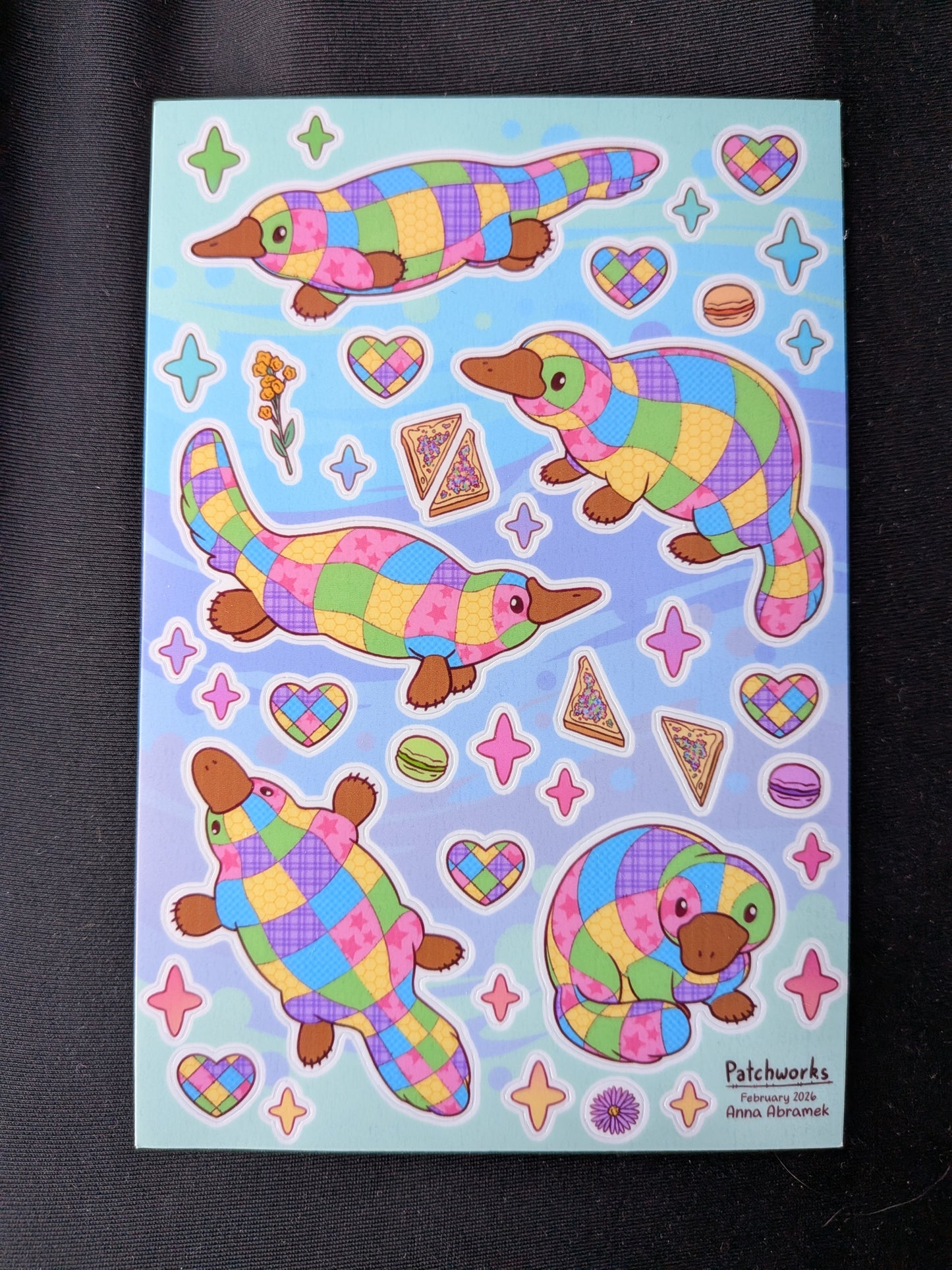 Platypus sticker sheet