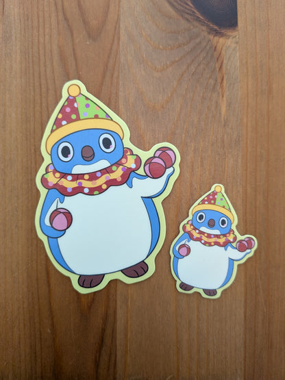 Clown Penguin Sticker