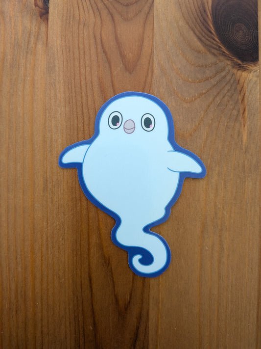 Ghost Penguin Sticker