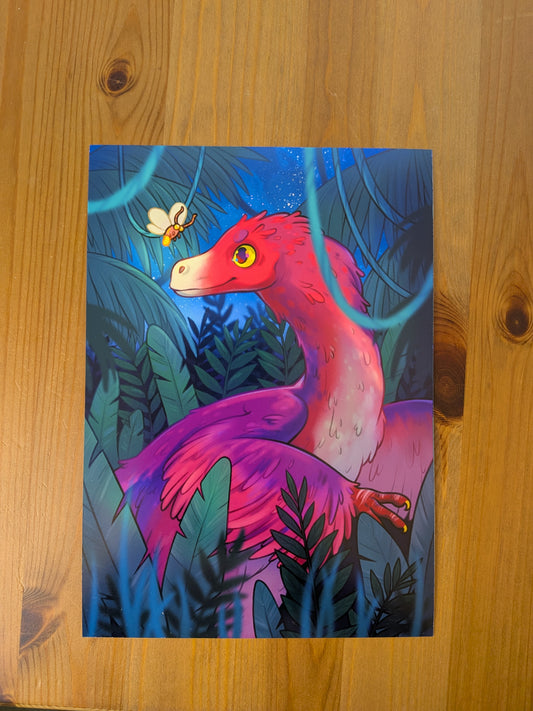Dino and Firefly Print