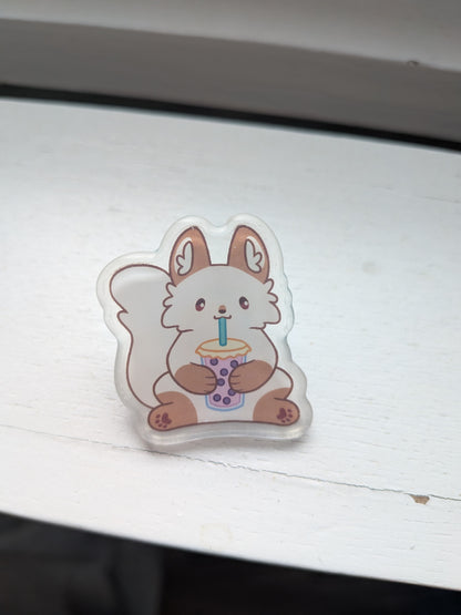 Bubble tea pin