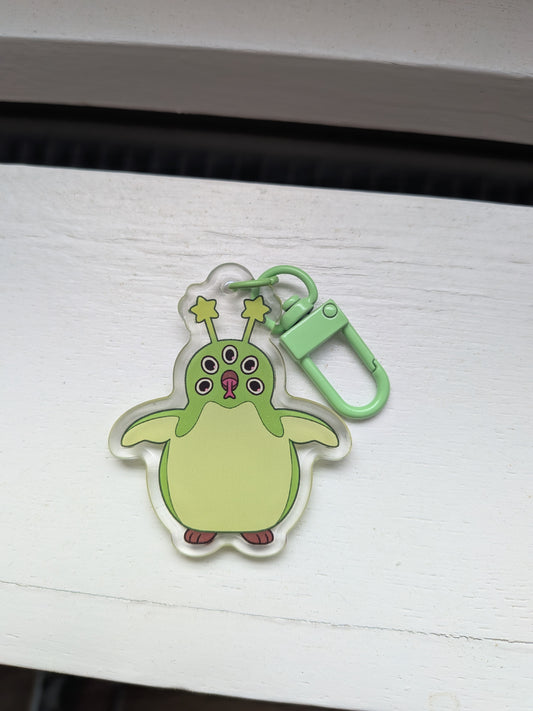 Alien Penguin Keychain